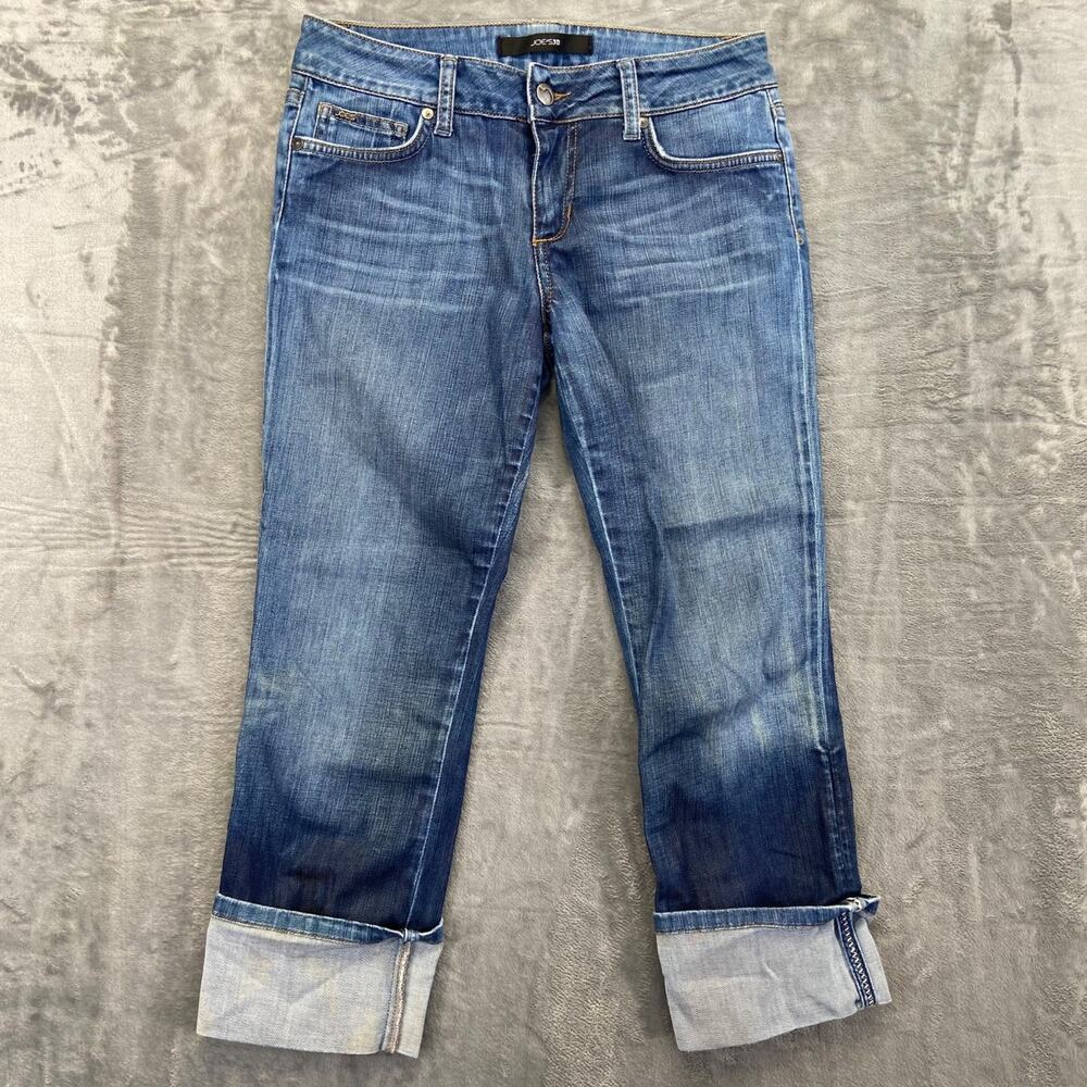 Joe's Women's Honey Kicker Straight Jeans Size‎ 28 Blue Dark Wash Denim